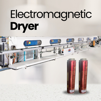 Bom preço. Linha de produção de latas de aerossol de secador automático eletromagnético on-line
